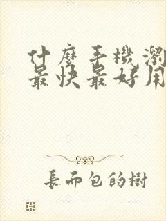 什么手机浏览器最快最好用