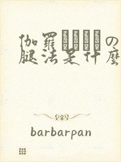 伽罗ちゃんへの腿法是什么