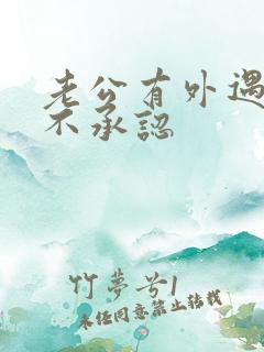 老公有外遇还死不承认