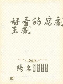 好看的腐剧双男主剧