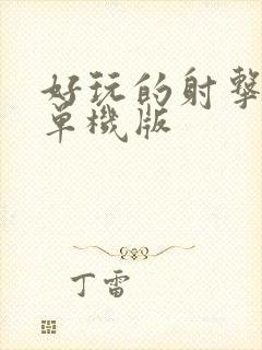 好玩的射击游戏单机版