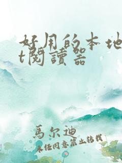 好用的本地txt阅读器