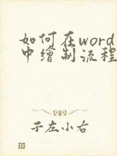 如何在word中绘制流程图