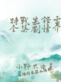 特战先锋电视剧全集剧情介绍