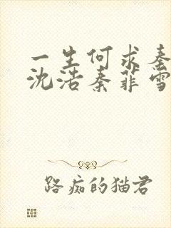 一生何求秦菲雪沈浩秦菲雪全本免费下载纠