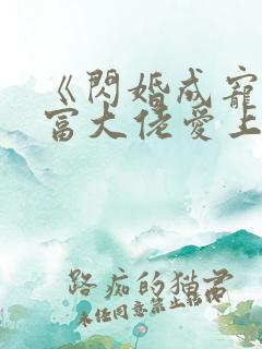 《闪婚成宠:首富大佬爱上我》