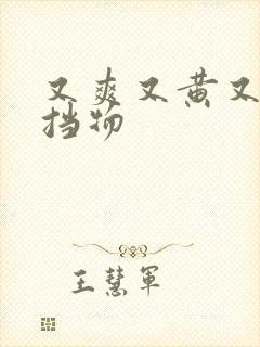 又爽又黄又无遮挡物