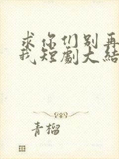 求你们别再说爱我短剧大结局