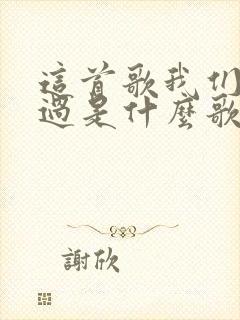 这首歌我们经历过是什么歌名