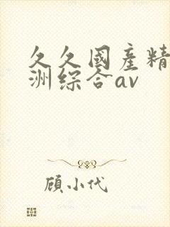 久久国产精品亚洲综合av