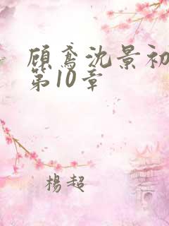 顾鸢沈景初小说第10章