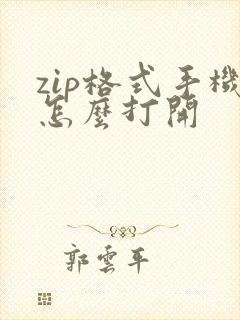 zip格式手机怎么打开