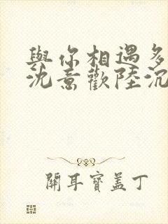 与你相遇多欢喜沈意欢陆沉舟小说