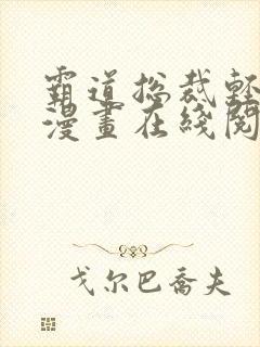 霸道总裁轻点爱漫画在线阅读