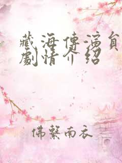 藏海传演员表及剧情介绍