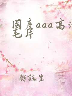 国产aaa高清毛片