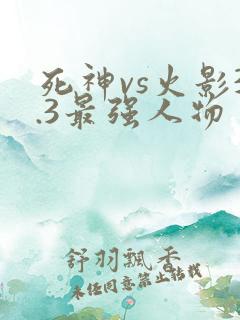 死神vs火影3.3最强人物