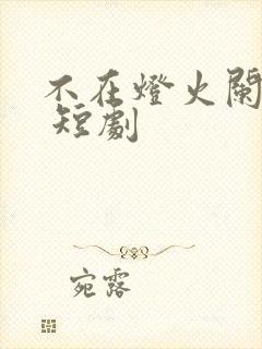 不在灯火阑珊处 短剧