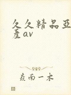 久久精品亚洲国产av