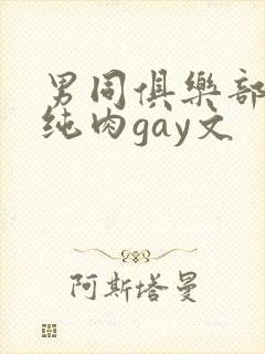 男同俱乐部高h纯肉gay文