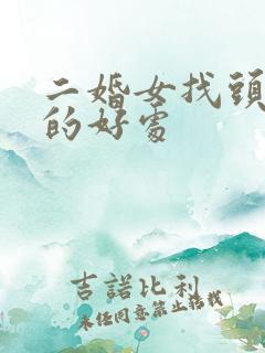 二婚女找头婚男的好处