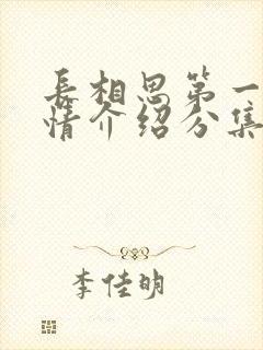 长相思第一季剧情介绍分集介绍