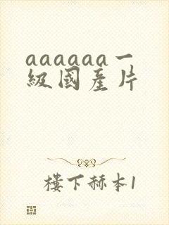 aaaaaa一级国产片