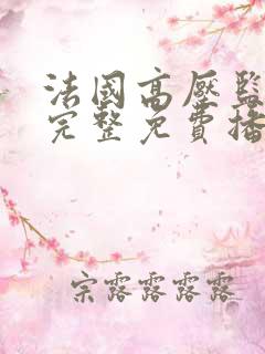 法国高压监狱2完整免费播放