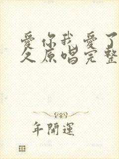 爱你我爱了那么久原唱完整版