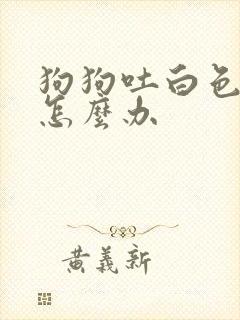 狗狗吐白色粘液怎么办