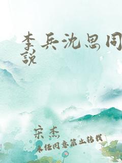 李兵沈思同款小说