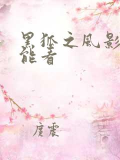 黑狐之风影哪里能看