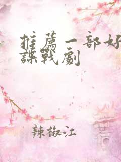 推荐一部好看的谍战剧