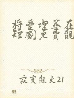 将爱埋葬在昨天短剧免费观看