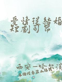 爱情从结婚开始短剧司昂