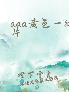 aaa黄色一级片