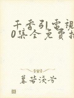 千香引电视剧40集全免费播放