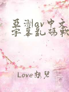 亚洲av中文字字幕乱码软件