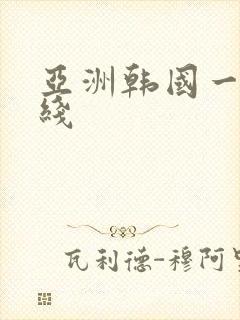 亚洲韩国一区在线