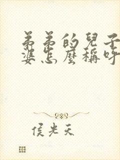 弟弟的儿子的老婆怎么称呼