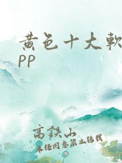 黄色十大软件app