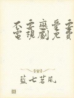 不要恋爱要结婚电视剧免费观看全集