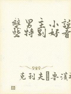 双男主小说有哪些特别好看的小说