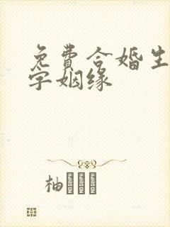 免费合婚生辰八字姻缘