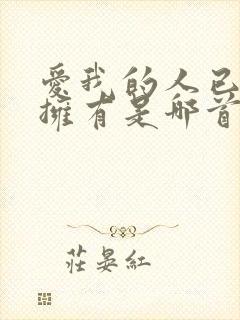 爱我的人已不再拥有是哪首歌里的歌词