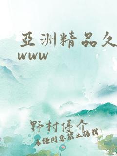 亚洲精品久久久www