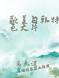 欧美日韩特黄特色大片