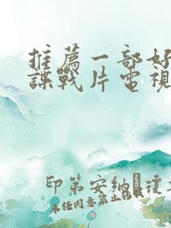 推荐一部好看的谍战片电视剧