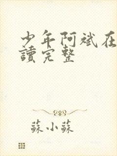 少年阿斌在线阅读完整