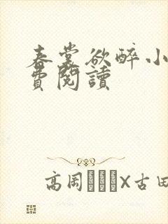 春裳欲醉小说免费阅读